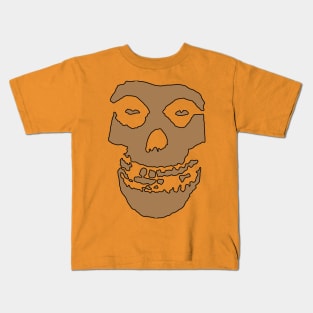 Crimson Ghost - Brown Solid Kids T-Shirt